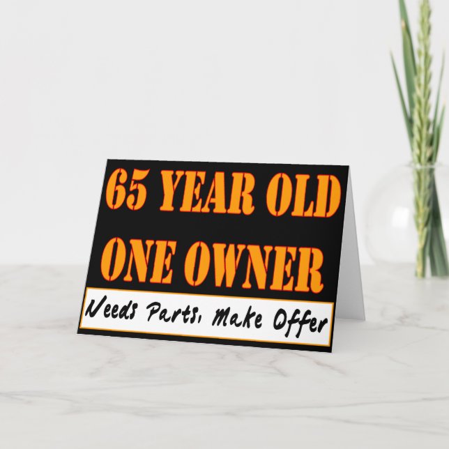 65 Year Old, One Owner - Needs Parts, Make Offer Card (Front)
