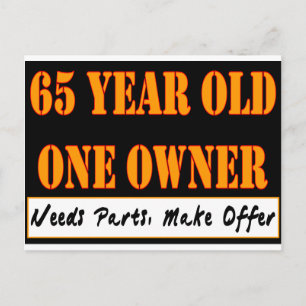 65 Year Old, One Owner - Needs Parts, Make Offer Postcard
