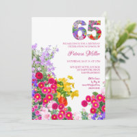 65 Years Elegant Garden Floral – 65th Birthday