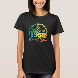 65 years of being awesome Made In 1958 Birthday 65 T-Shirt