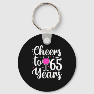 65 Years Old 65th Birthday Party Men Women  Key Ring