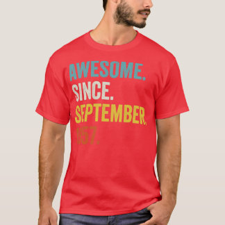65 Years Old Awesome Since September 1957 65th Bir T-Shirt