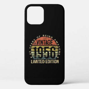 65 Years Old Vintage 1956 Limited Edition Birthday iPhone 12 Case