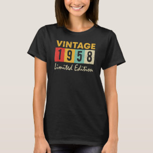 65 Years Old Vintage 1958 65th Birthday T-Shirt