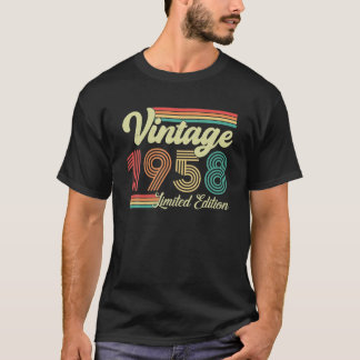 65 Years Old Vintage 1958 Born In 1958 65th T-Shirt