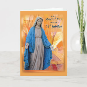 65th Anniversary Jubilee for Catholic Nun, Mary Card