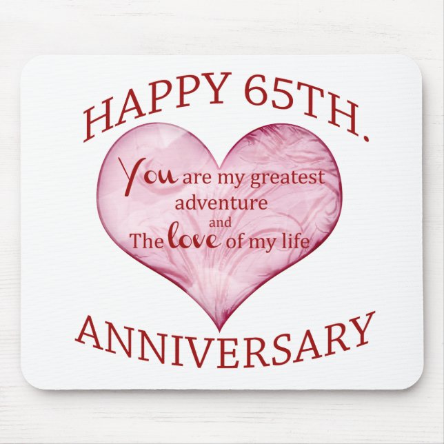 65th. Anniversary Mouse Mat (Front)