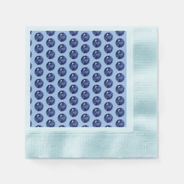 65th Anniversary Sapphire  Napkin (Front)