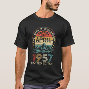 65th Birthday 65 Years Old Awesome Since April 195 T-Shirt