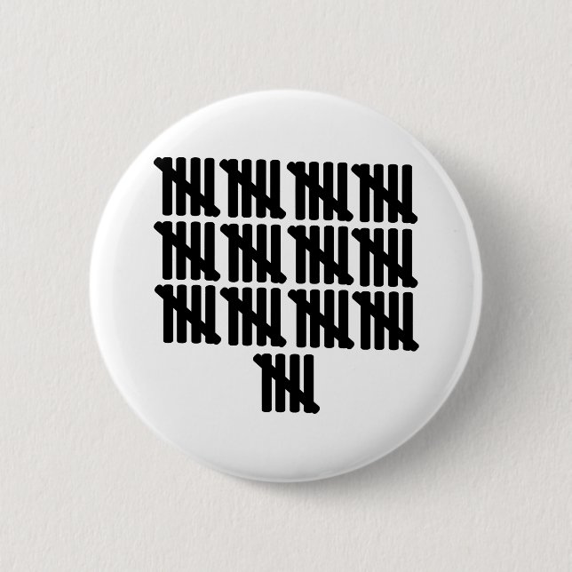 65th birthday 6 cm round badge (Front)