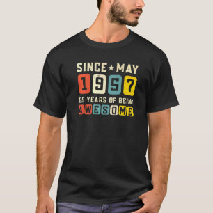 65th Birthday Awesome Since May 1957 Vintage T-Shirt