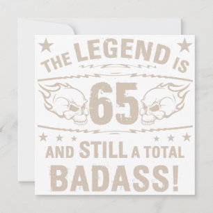 65th Birthday Badass Card