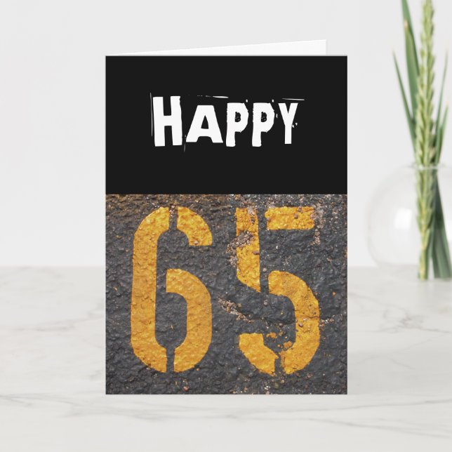 65th Birthday-Card Card (Front)