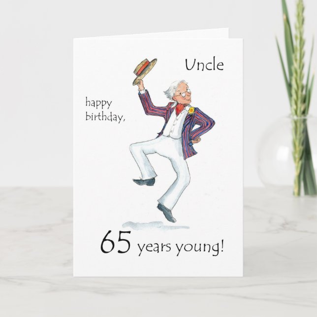 65th Birthday Card for an Uncle (Front)