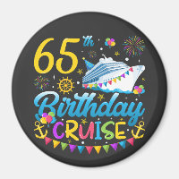 65th Birthday Cruise B-Day Party Circle