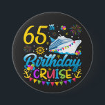65th Birthday Cruise B-Day Party Round 7.5 Cm Round Badge<br><div class="desc">65th Birthday Cruise B-Day Party Funny design Gift Round Button Classic Collection.</div>