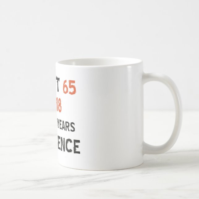 65th birthday designs coffee mug (Right)