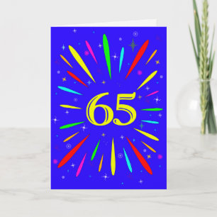 65th Birthday Explosion Card