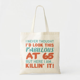 65th Birthday For Fabulous Women Tote Bag