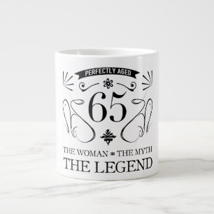 65th Birthday For Women Large Coffee Mug