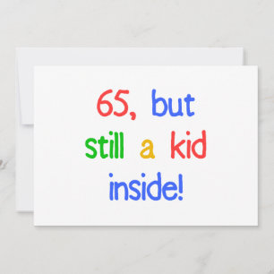 65th Birthday Gag Gifts Card