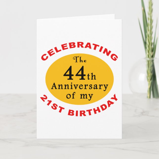 65th Birthday Gag Gifts Card (Front)