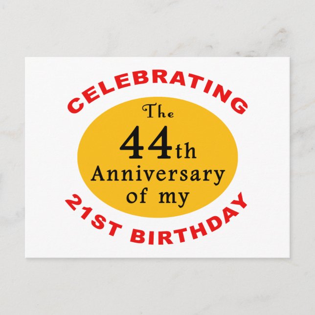65th Birthday Gag Gifts Postcard (Front)
