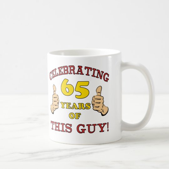 65th Birthday Gift For Him Coffee Mug Zazzle.co.uk