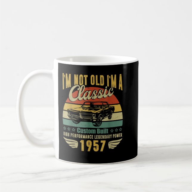 65th Birthday Gifts for Men Retro 65th Birthday De Coffee Mug (Left)