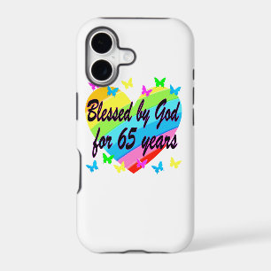 65TH BIRTHDAY GOD LOVES ME DESIGN