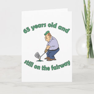 65th Birthday Golfer Gag Gift Card