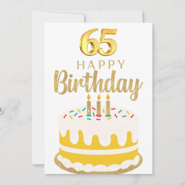 65th birthday greeting card (Front)