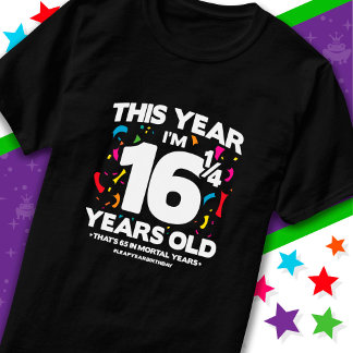 65th Birthday Mortal Years Leap Year Day Feb 29th T-Shirt