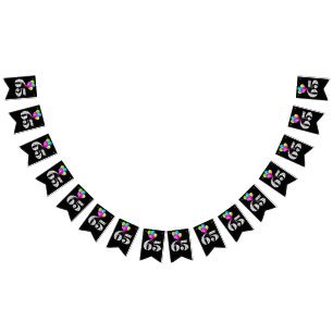 65th birthday party balloons bunting 