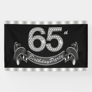65th Birthday Party Banner