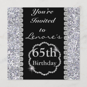 65th Birthday Party Invitation