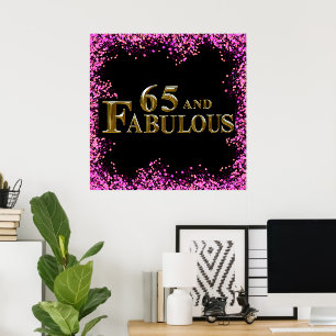65th Birthday Poster