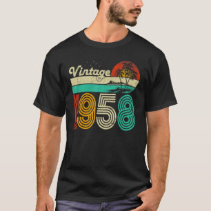 65th Birthday Vintage 1958 65 Year Old Men Women T-Shirt