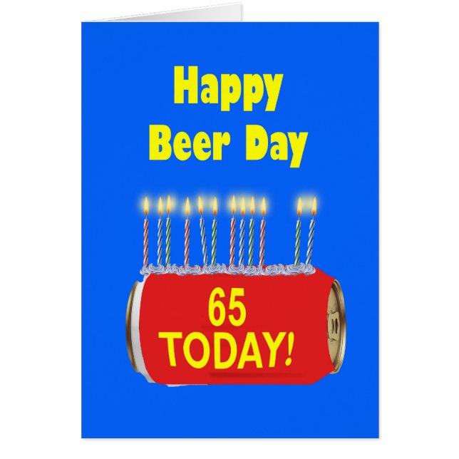 65th Happy Beer Day Birthday  (Front)