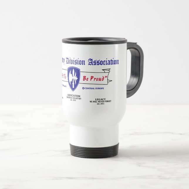 65th Infantry Division Association Travel Mug (Front Right)