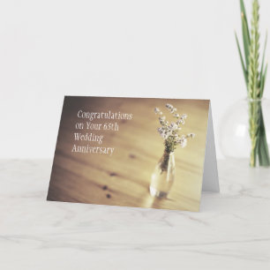 65th Wedding Anniversary Card