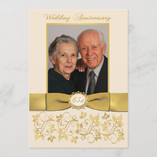65th Wedding Anniversary Invitation