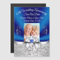 65th Wedding Anniversary Magnetic Save the Dates