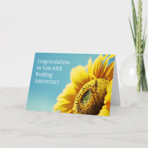 65th Wedding Anniversary / Or Any Year Card