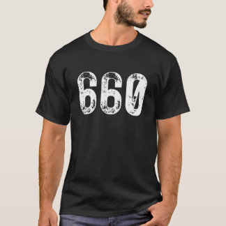 660 Area Code Sedalia MO Mobile Telephone Area Cod T-Shirt