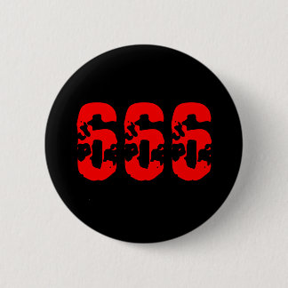 666 6 CM ROUND BADGE