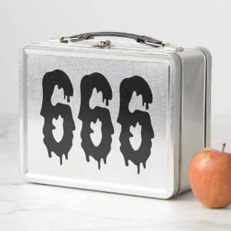 666 Mark of the Beast Satanic Metal Lunch Box