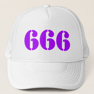 666 (purple) trucker hat