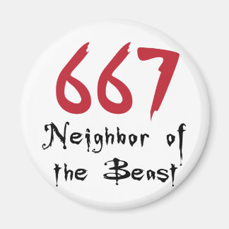 667 Neighbour of the Beast Magnet