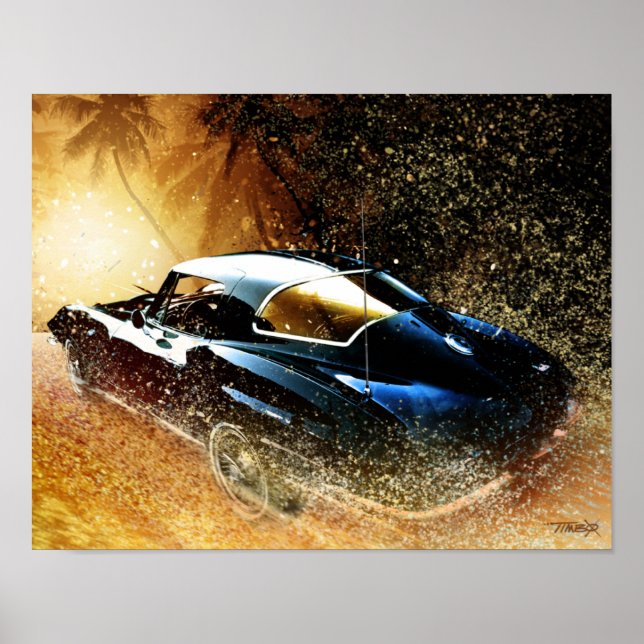 '66 Corvette painting Poster (Front)